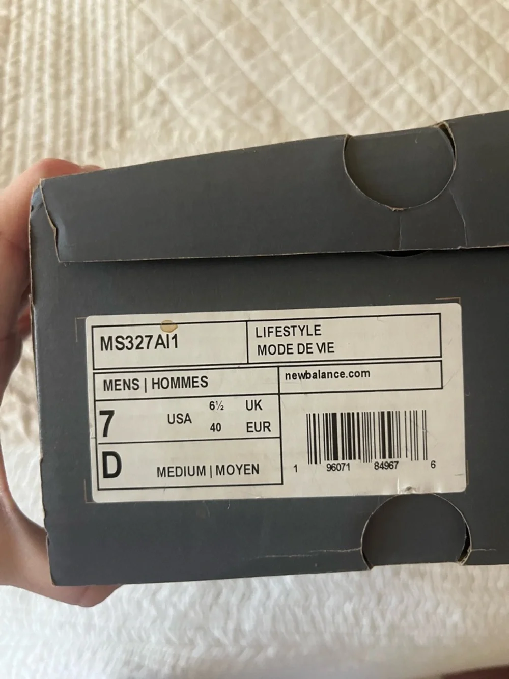 ASOS EXCLUSIVE New Balance 327 Grey/Blue Tiger Stripes - Picture 5 of 5